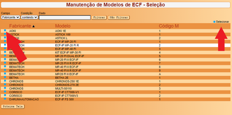 Arquivo:Fabricantes de ECF Selecionar.png