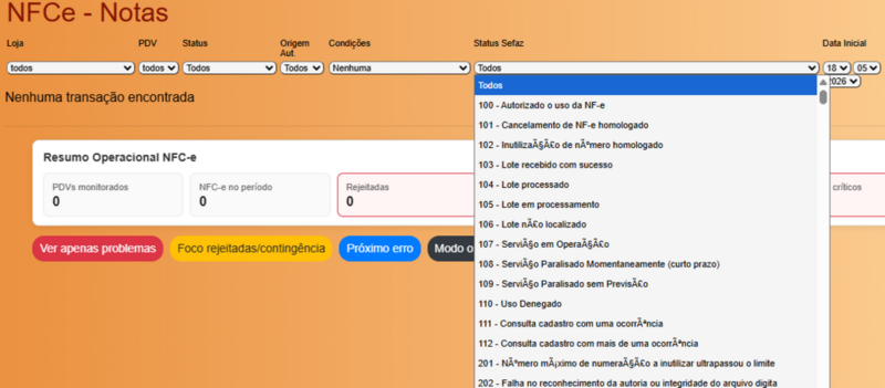 Arquivo:Filtro Status Sefaz CFe.png